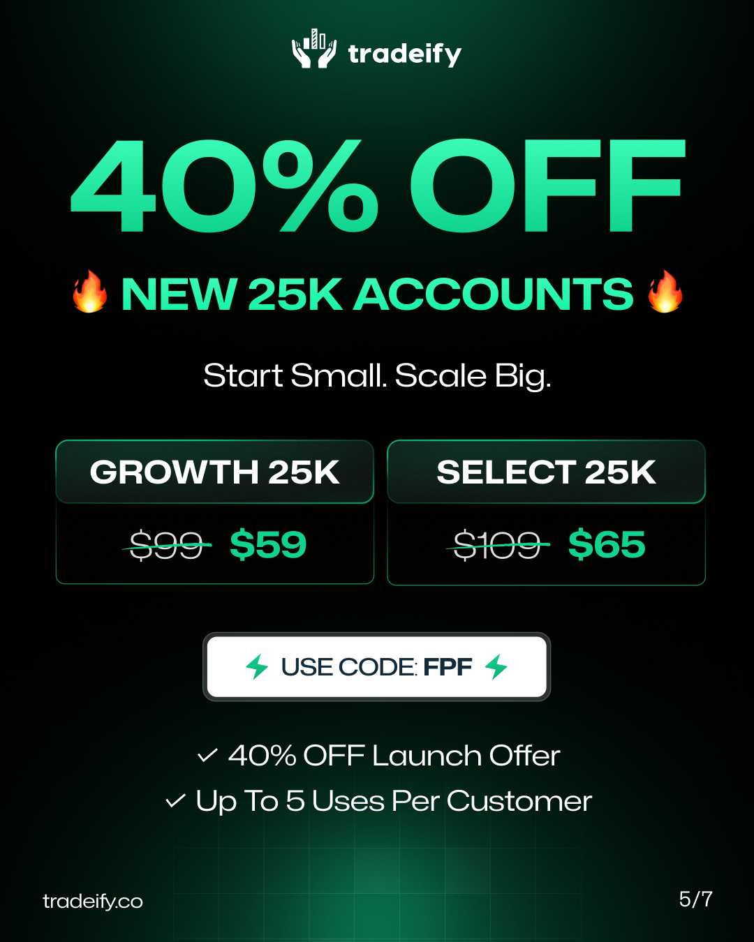 Tradeify New 25K Accounts