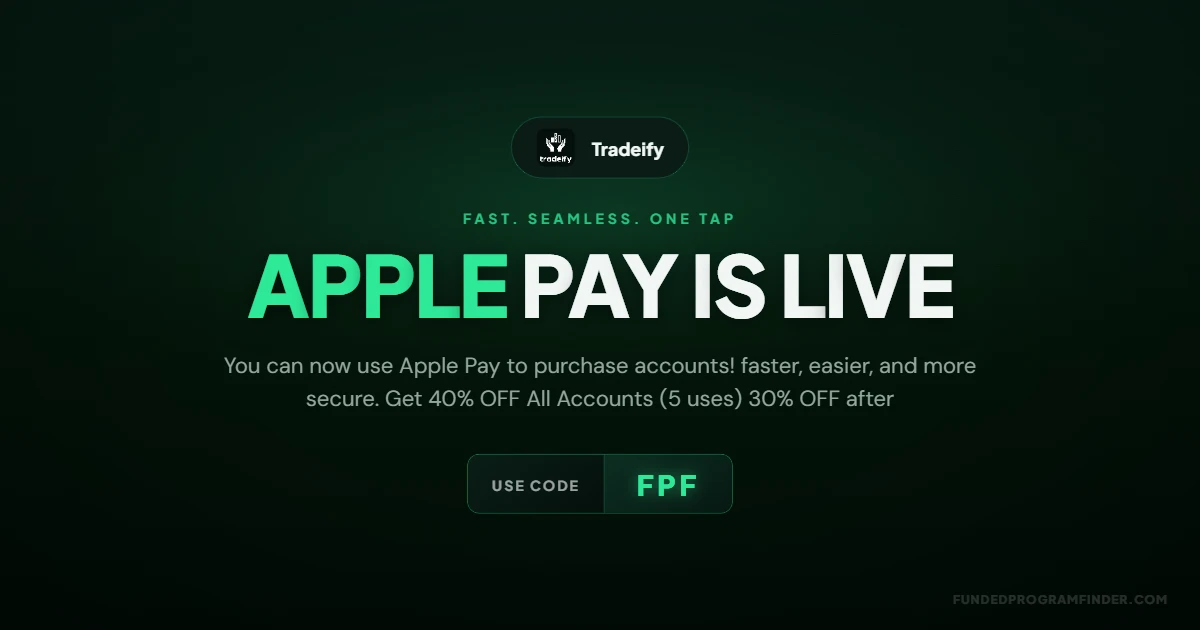 Tradeify Apple Pay Announcement