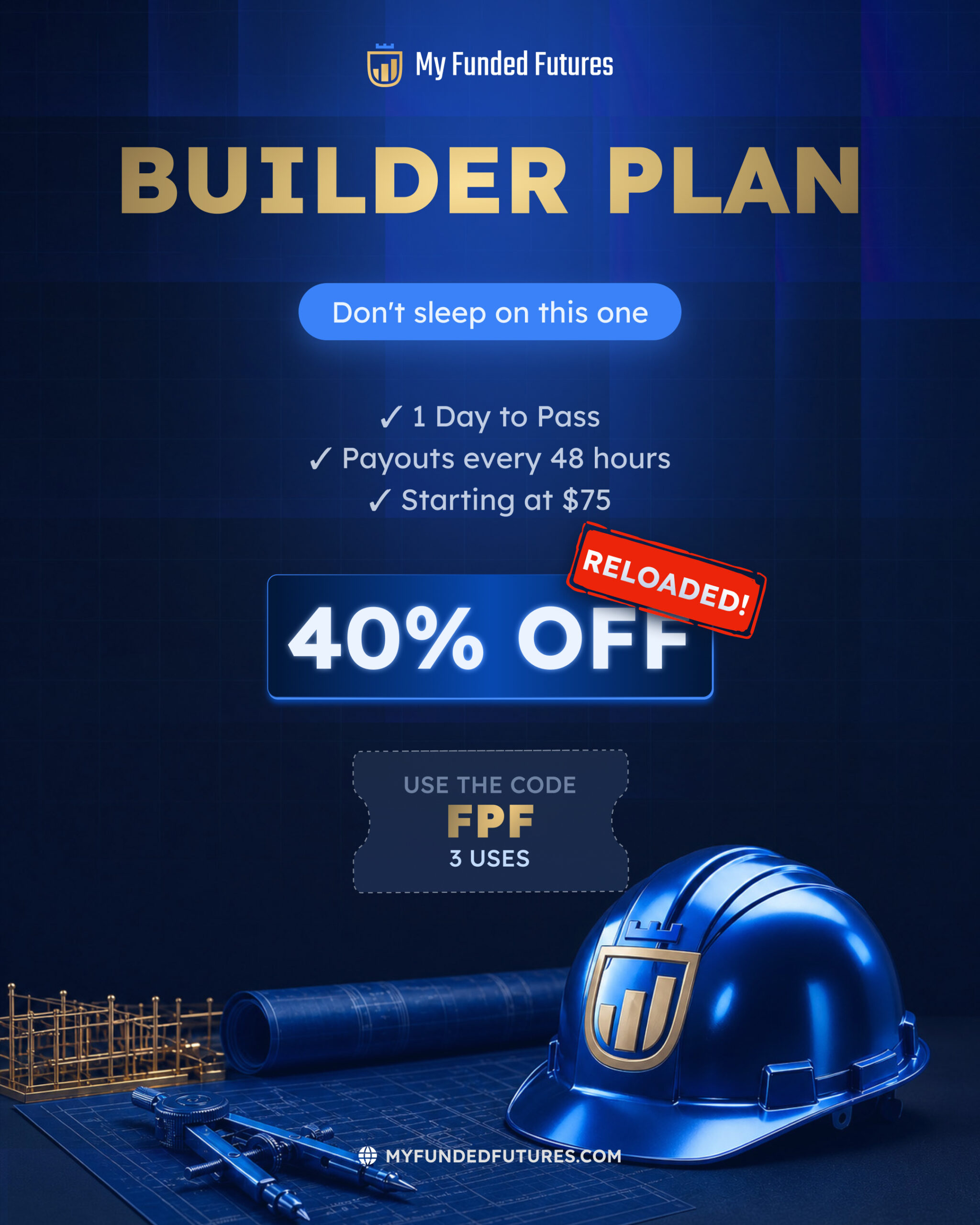 My Funded Futures Pay Yourself in May Promo