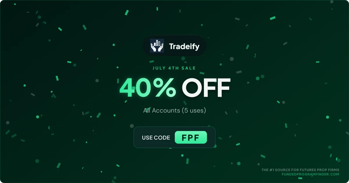 Tradeify 40% OFF Sale