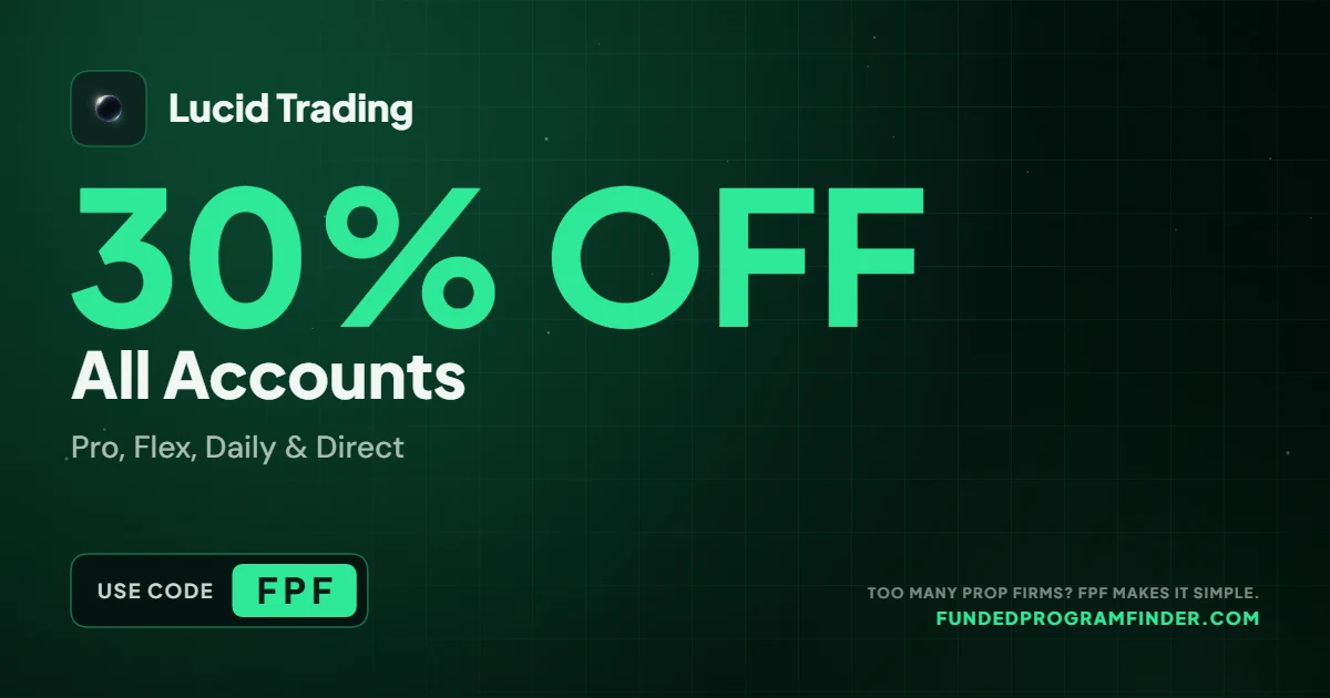 Lucid Trading LucidDaily base price drop - Daily evaluations 30% off with code FPF